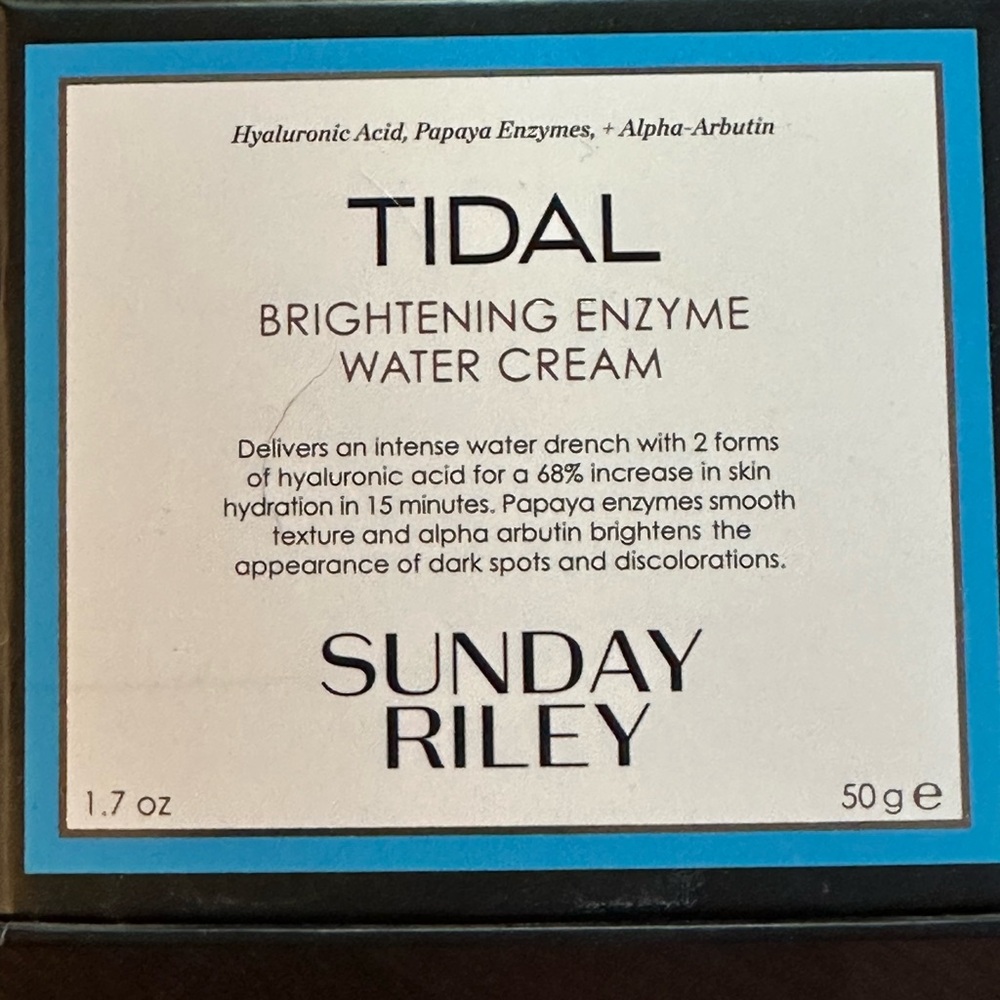 Sunday Riley Tidal Brightening Enzyme Water Cream 1.7oz